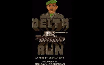 Delta Run screen shot title